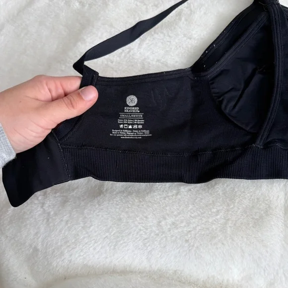 Kindred Bravely Nursing Pumping Bra Size Small Petite Black - Picture 8 of 10